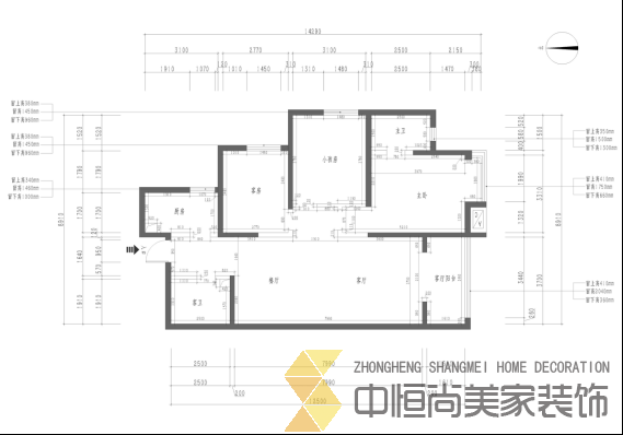 西安,西安家裝,西安家裝設計,西安小戶型設計公司,裝修案例西堪小區(qū)效果圖